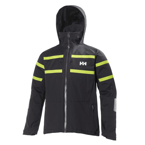 Helly Hansen Salt Jacket Ebony - Erkek Mont/Yelkenci Ceketi için detaylar