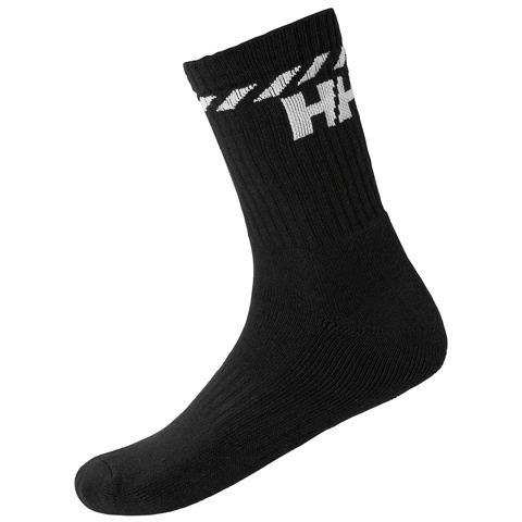 HH 3-Pack Cotton Sport Sock - Helly Hansen Spor Çorap - Siyah için detaylar