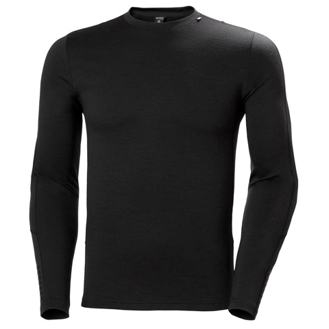 Helly Hansen Lifa Merino Lightweight Crew - Erkek Termal İçlik - Black için detaylar